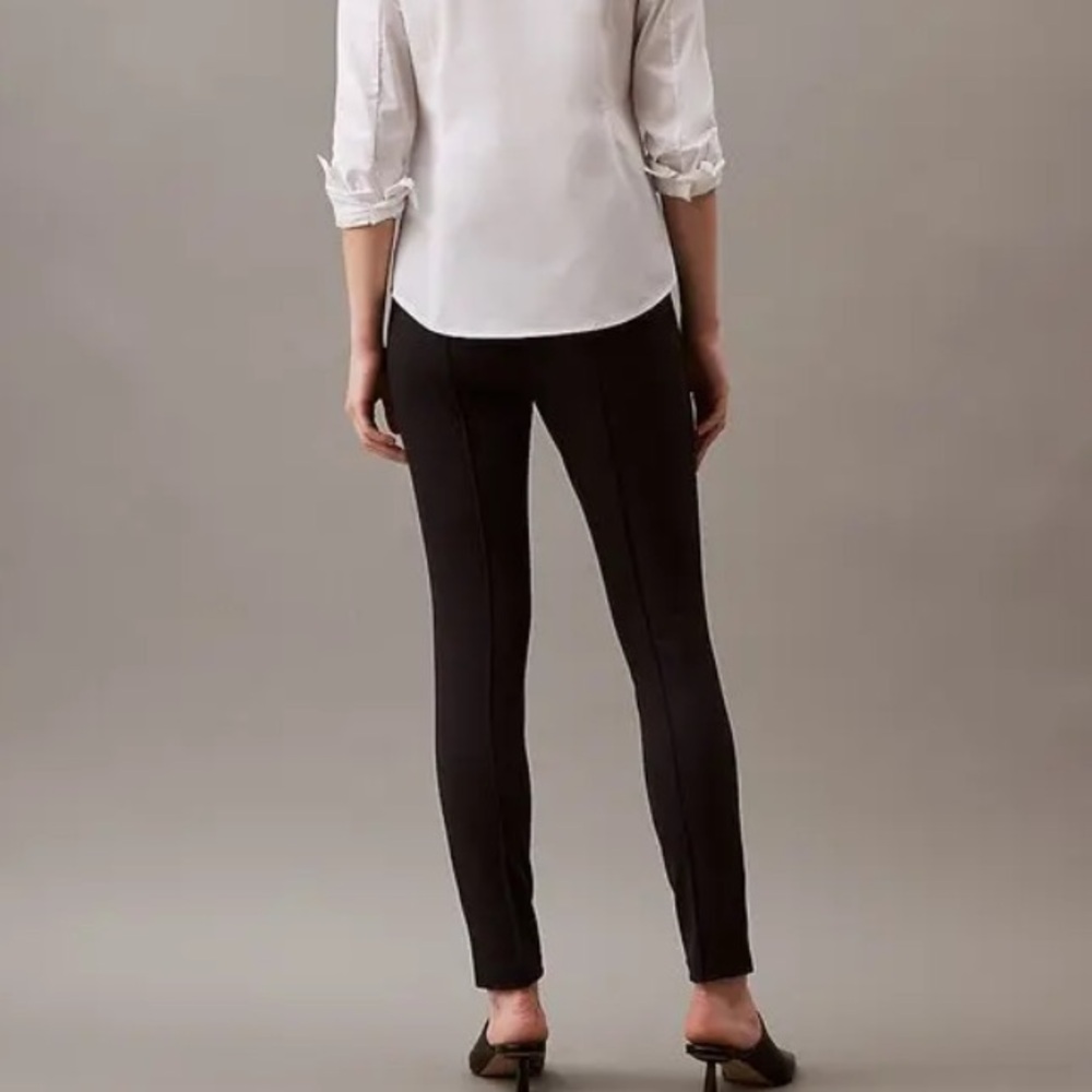 Calvin Klein Womens Black Modern Essentials Ponte Pants Size 0X NWT - Picture 2 of 13